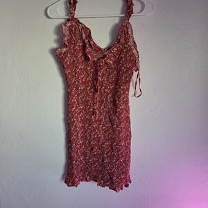 Japna Scarlet Floral Midi Dress